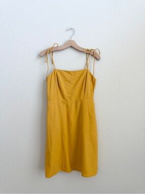 old navy yellow mini dress